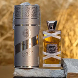 Oud Mood Reminiscence 100ml Eau de Parfum by Lattafa fragrance packaging front view