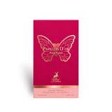 Close-up of Papillon D'Or packaging and bottle details