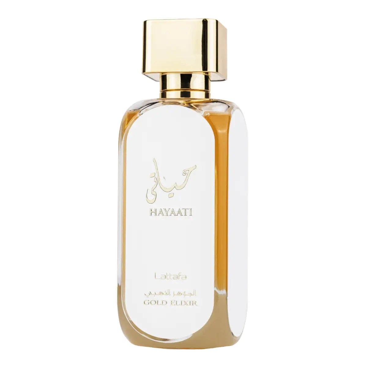 Hayaati Gold Elixir 100ml Eau de Parfum by Lattafa fragrance packaging front view