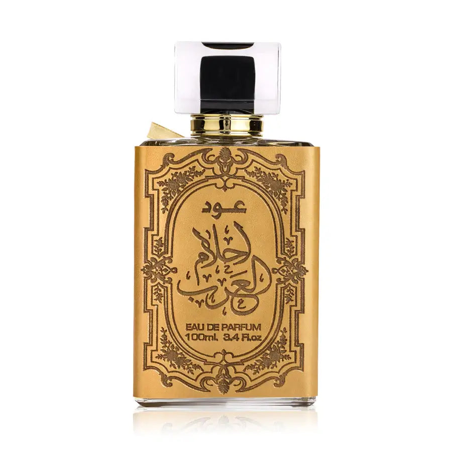 Oud Ahlam Al Arab 100ml Eau de Parfum by Ard Al Zaafaran fragrance packaging front view
