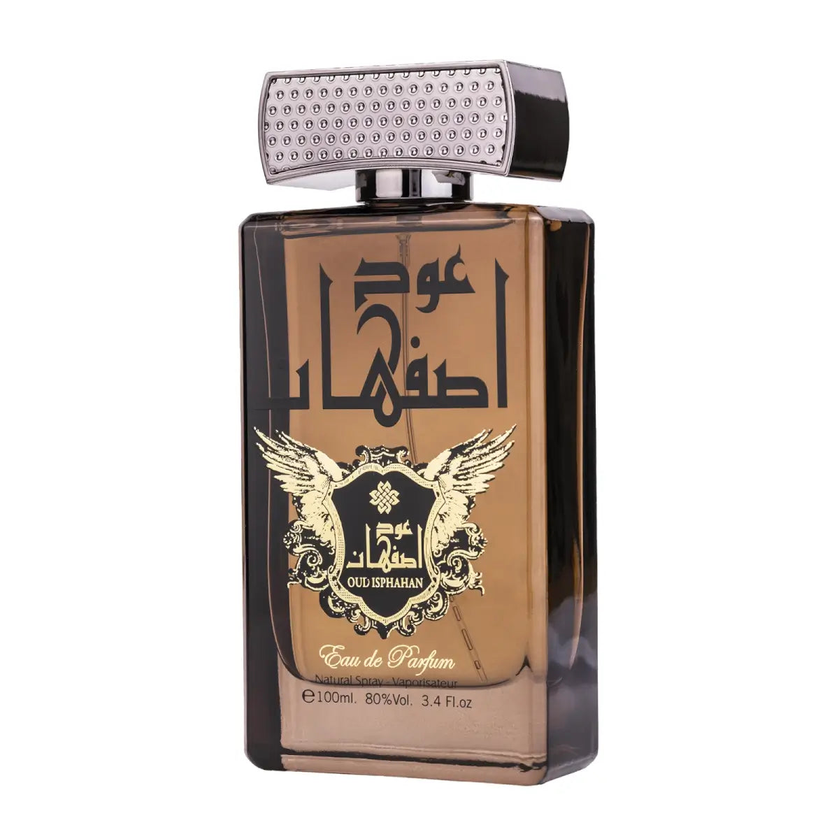 Oud Isphahan 100ml Eau de Parfum by Ard Al Zaafaran perfume bottle close up