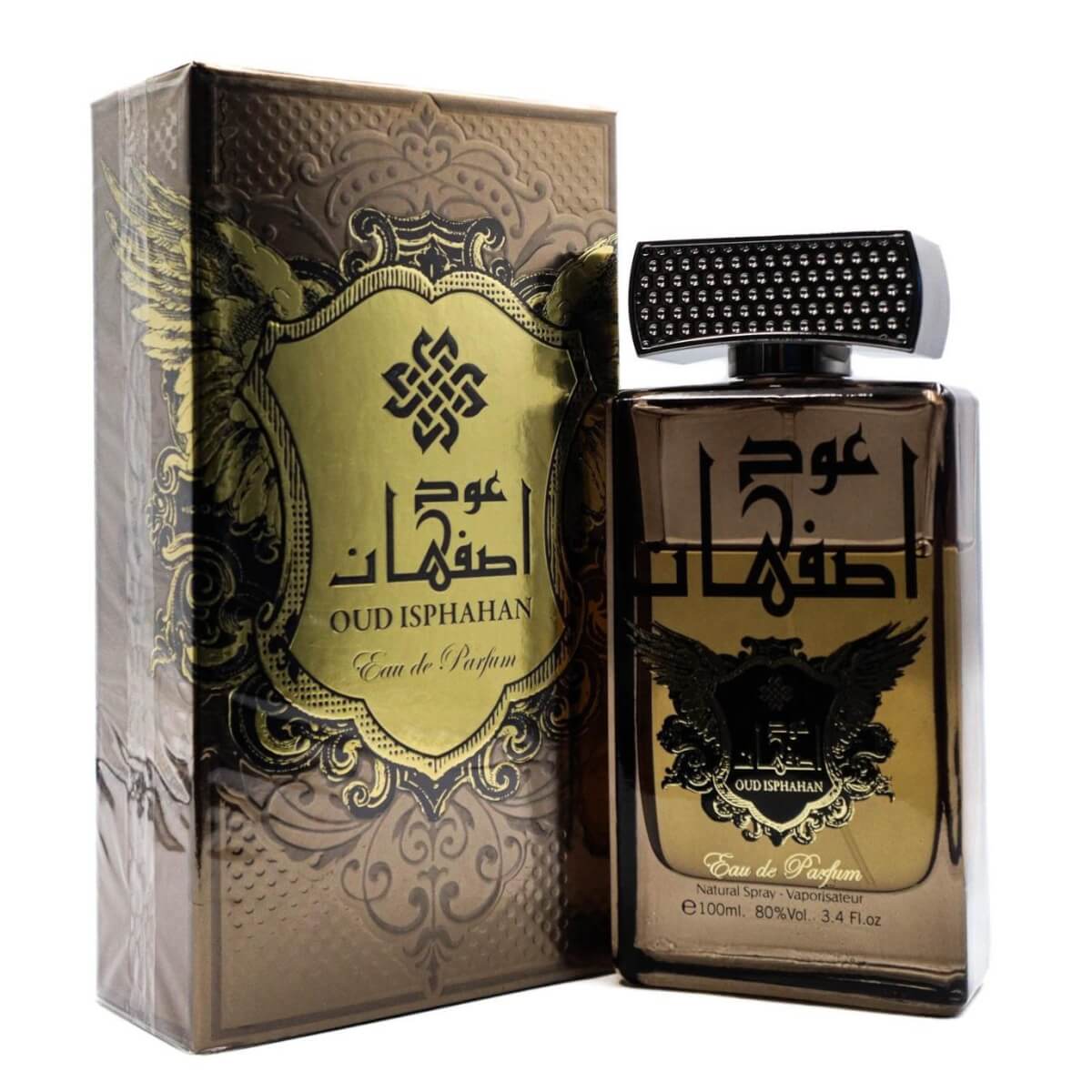 Oud Isphahan 100ml Eau de Parfum by Ard Al Zaafaran bottle and box