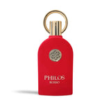 Philos Rosso 100ml Eau de Parfum by Maison Alhambra fragrance packaging front view