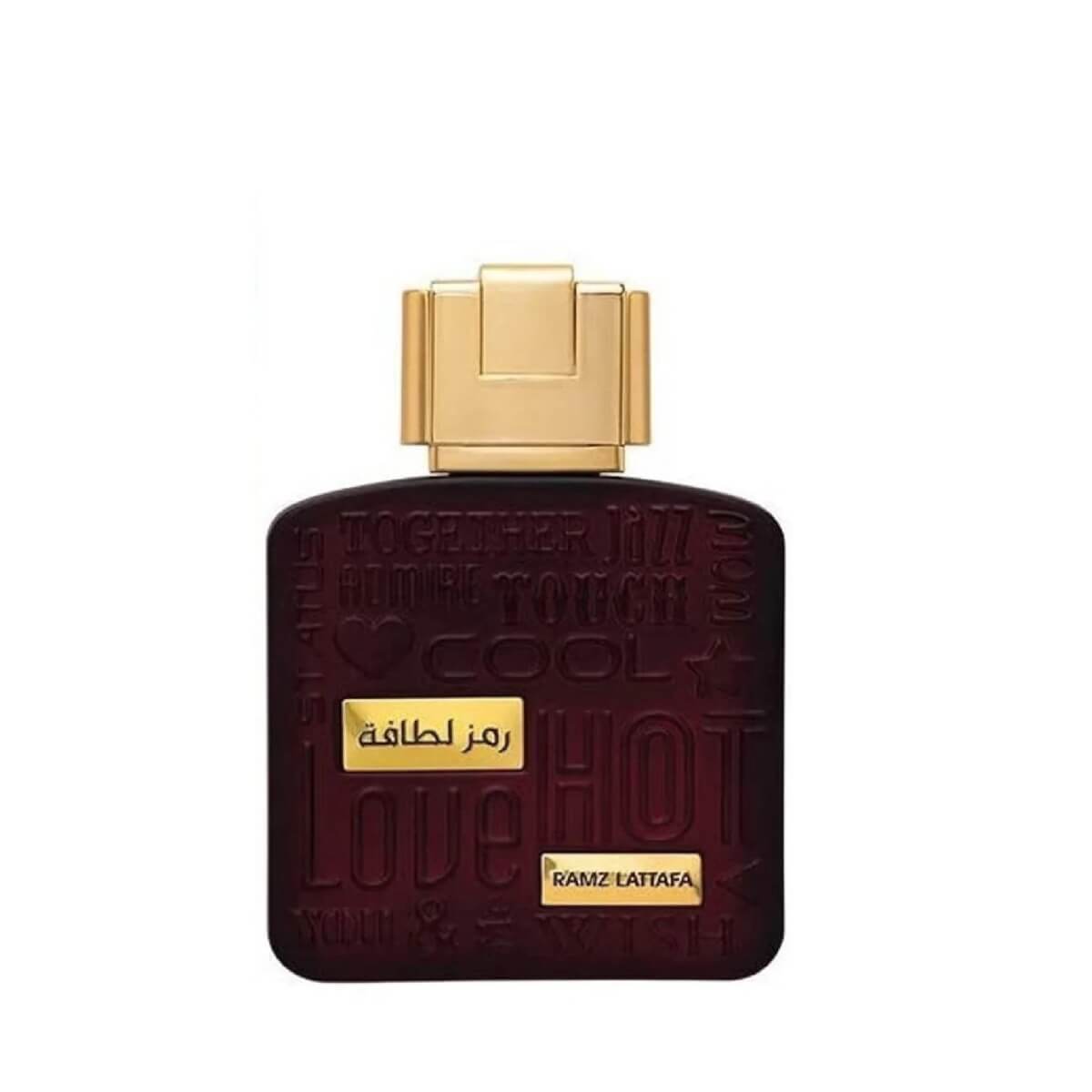 Ramz Lattafa Gold 100ml Eau de Parfum by Lattafa fragrance packaging front view