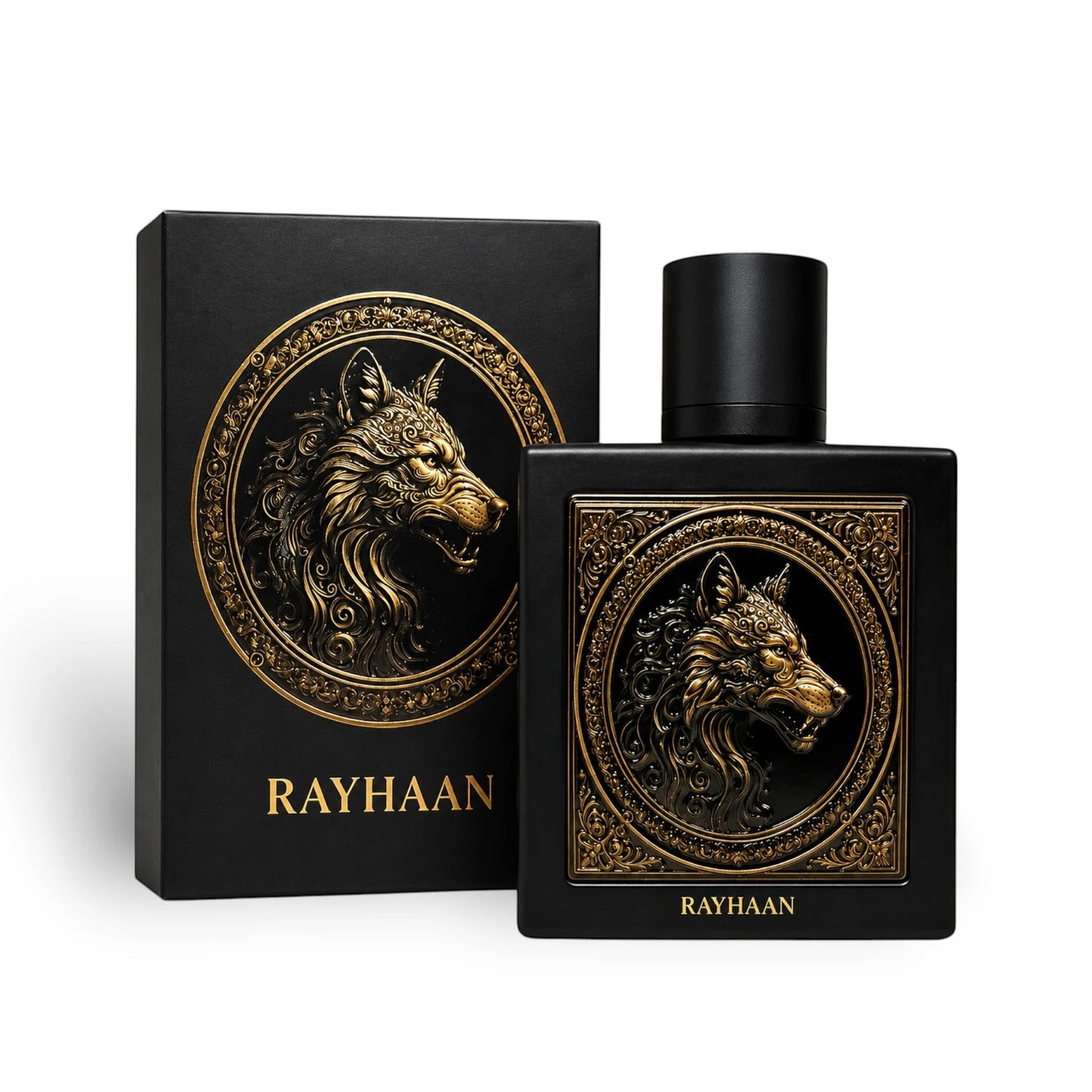 Rayhaan Wolf Eau de Parfum with retail box