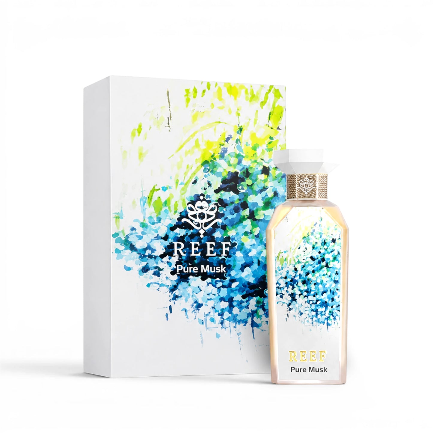REEF Pure Musk Eau de Parfum with retail packaging
