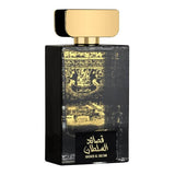 Qasaed Al Sultan 100ml Eau de Parfum by Lattafa fragrance packaging front view