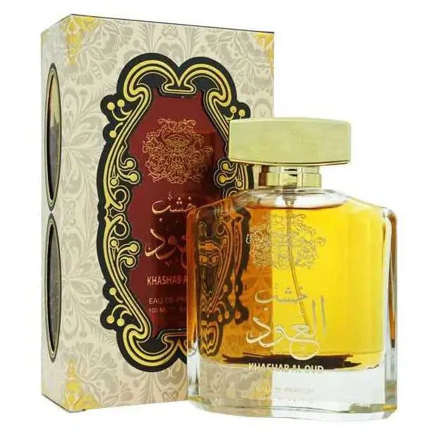 Khashab Al Oud 100ml Eau de Parfum by Ard Al Zaafaran bottle and box