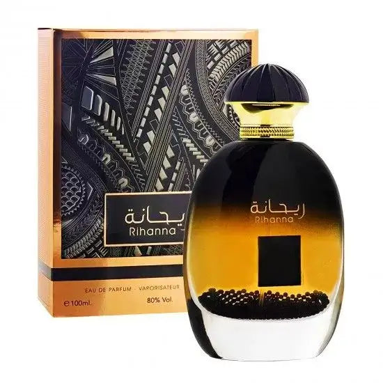 Rihanna 100ml Eau de Parfum by Ard Al Zaafaran bottle and box
