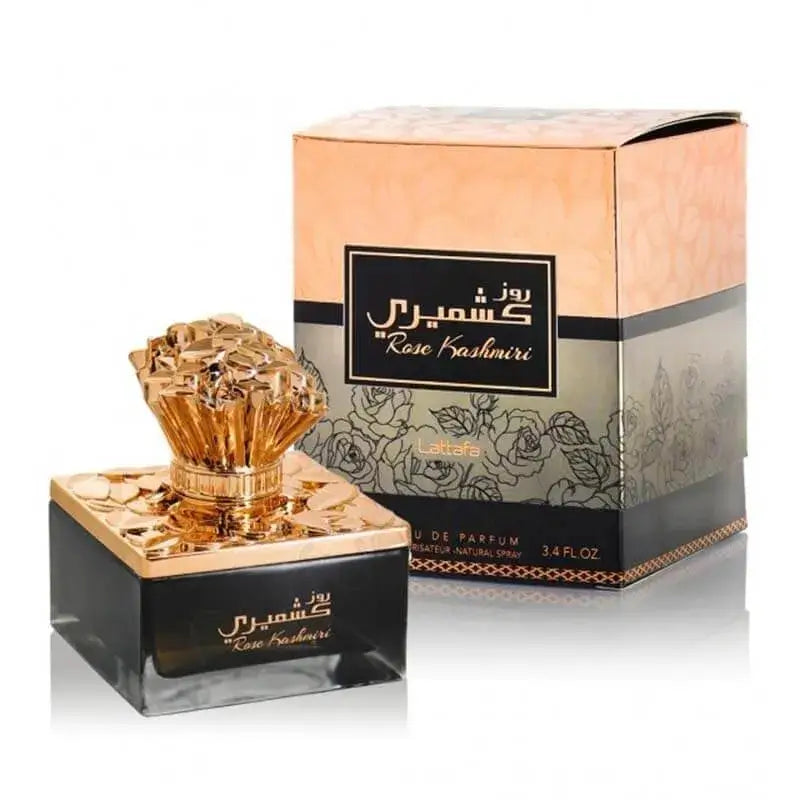 Rose Kashmiri 100ml Eau de Parfum by Lattafa bottle and box