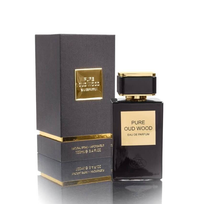 Pure Oud Wood 100ml Eau de Parfum by French Avenue perfume bottle close up