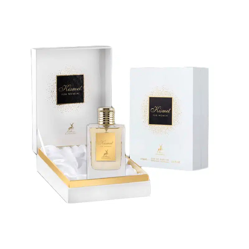 Kismet 100ml Eau de Parfum by Maison Alhambra bottle and box