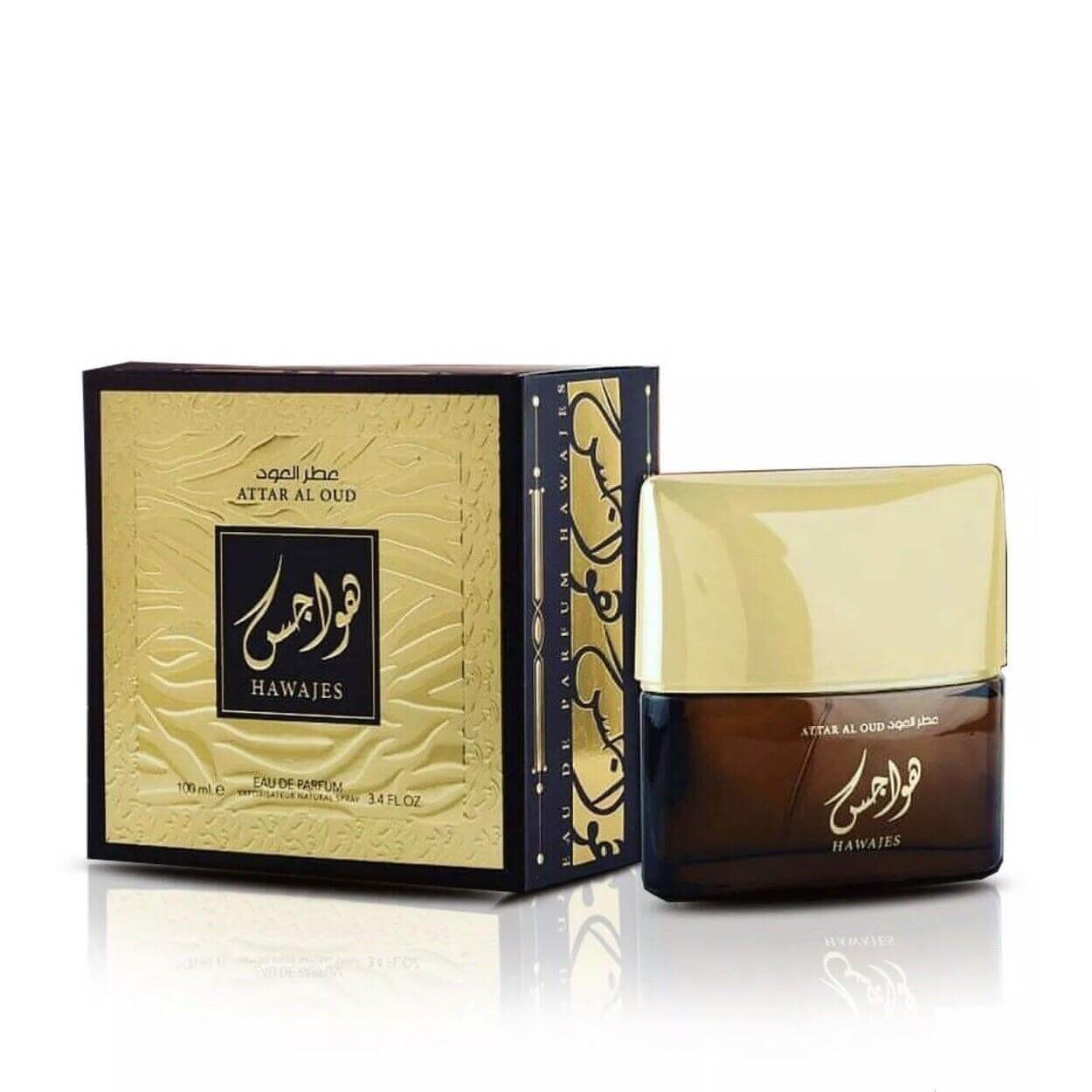 Hawajes Al Oud 100ml Perfume Oil by Ard Al Zaafaran perfume oil bottle