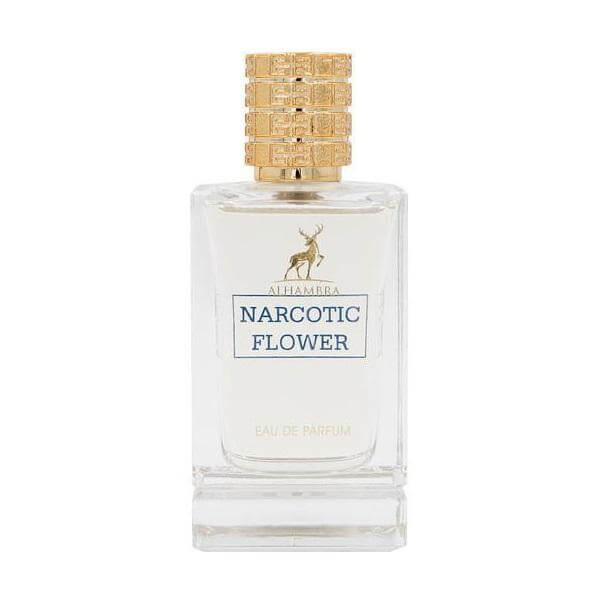 Narcotic Flower 100ml Eau de Parfum by Maison Alhambra fragrance packaging front view