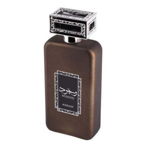 Wujood 100ml Eau de Parfum by Asdaaf perfume bottle close up