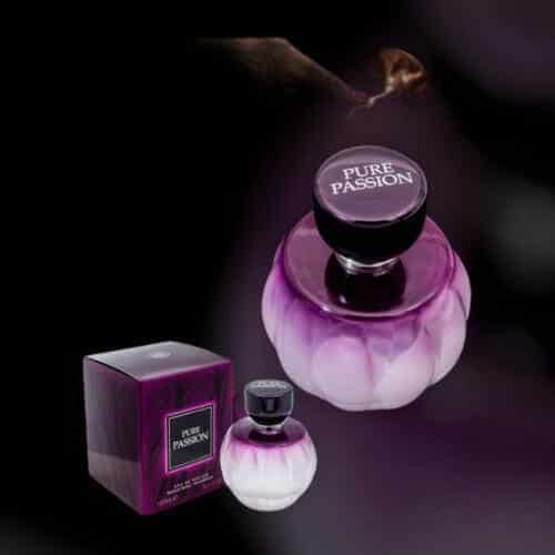 Pure Passion 100ml Eau de Parfum by Fragrance World fragrance packaging front view