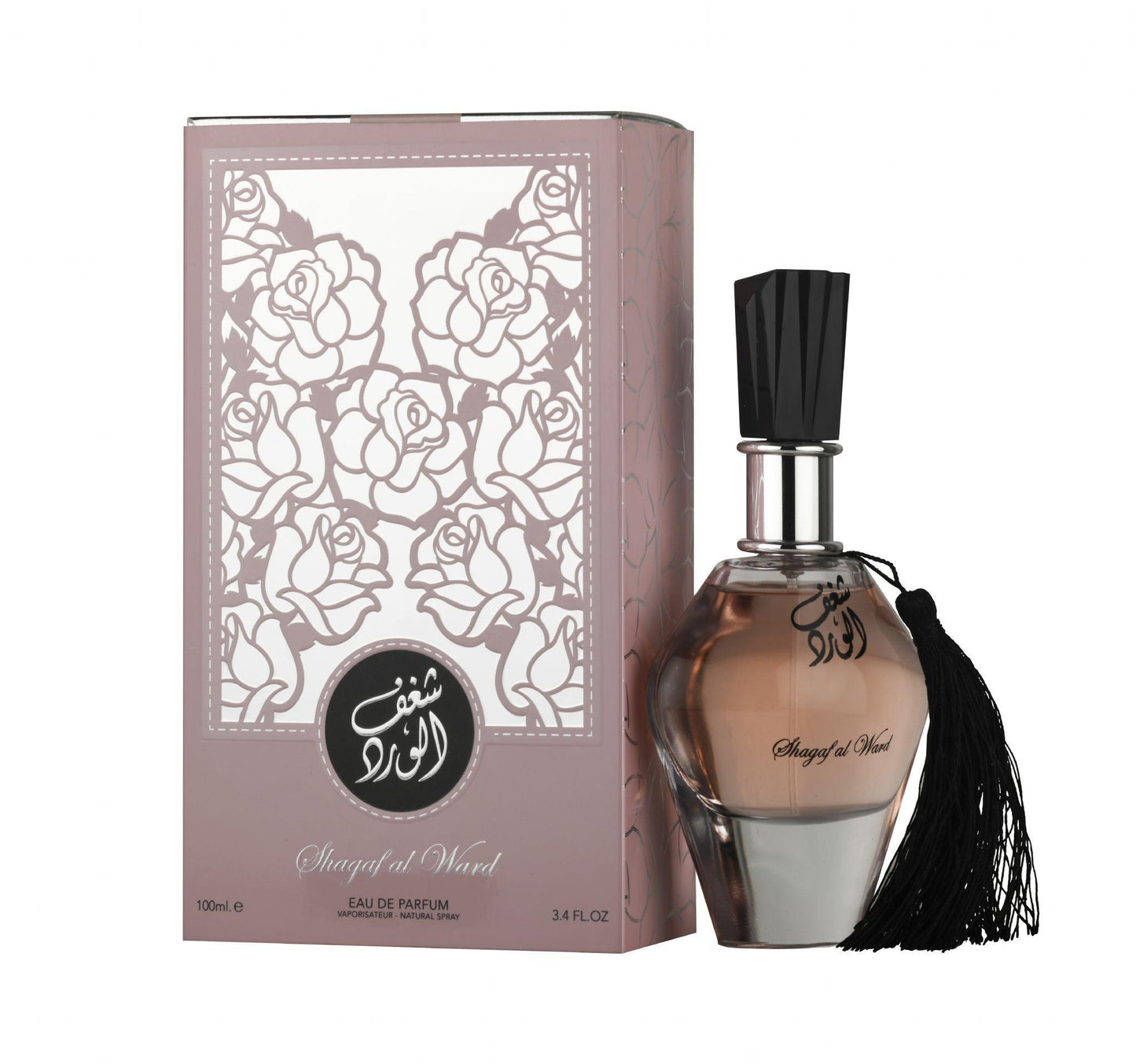 Shagaf Al Ward 100ml Eau de Parfum by Al Wataniah fragrance packaging front view
