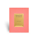 Close-up of the Shaghaf Nectar Blush packaging and bottle details
