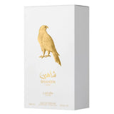 Shaheen Gold 100ml Eau de Parfum by Lattafa Pride perfume bottle close up