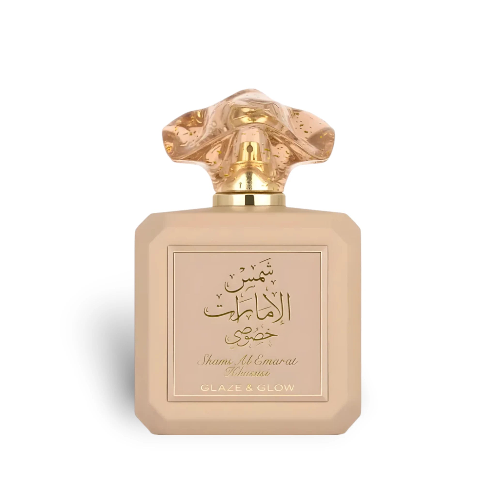 Shams Al Emarat Khususi Glaze & Glow 100ml Eau de Parfum front bottle by Ard Al Zaafaran
