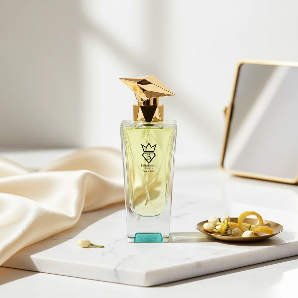 Side profile of Silent Halo 100ml Eau de Parfum by Bujairami