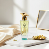Side profile of Silent Halo 100ml Eau de Parfum by Bujairami