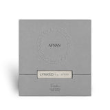 Soghaat Lynked Freedom Eau de Parfum by Afnan, 100ml. Grey textured box with embossed circular design and text.