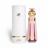 Soghaat Ahl 60ml Extrait de Parfum bottle and packaging. Pink fluted bottle with gold accents and cap.