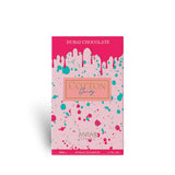 Soghaat Anfar Cotton Candy 80ml Extrait de Parfum box with pink and turquoise paint splatter design.