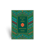 Soghaat Anfar London Meditation Extrait de Parfum box featuring intricate green, orange, and blue geometric patterns.