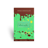 Soghaat Anfar Pistachio Kunafa 80ml Extrait de Parfum box with vibrant green and chocolate drip design