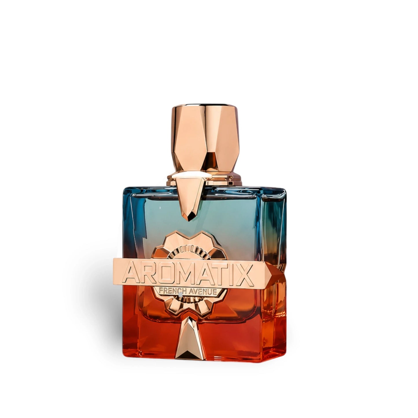 Soghaat Aromatix Teas Me Extrait de Parfum, a sweet amber gourmand fragrance with a gradient glass bottle, featuring notes of lime, ginger, black tea, and vanilla.