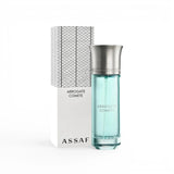 Assaf Arrogate Comete 200ml Eau de Parfum, a fresh floral fragrance with saffron, orange, rose, and amber notes.
