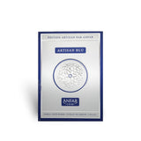 Soghaat Artisan Blu by Anfar 100ml Extrait de Parfum box with silver and blue design featuring intricate patterns.