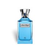 Soghaat Azure Royal Eau de Parfum in a blue glass bottle with a silver cap and blue gem detail, 100ml unisex scent.