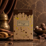Soghaat Biscotti Truffle by Anfar Extrait de Parfum bottle featuring chocolate drip design and gourmand notes.