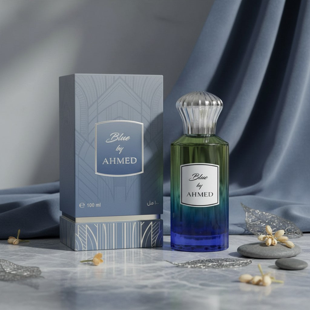 Soghaat Blue 100ml Extrait de Parfum for men, fresh woody aromatic with citrus and mint notes.