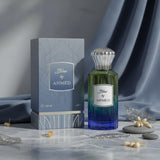Soghaat Blue 100ml Extrait de Parfum for men, fresh woody aromatic with citrus and mint notes.