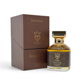 Soghaat Bujairami Boss Life 100ml Extrait de Parfum bottle and brown presentation box on a white background.