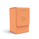 Soghaat Bujairami Too Damn Good 100ml Extrait de Parfum in a vibrant orange leather-textured presentation box.