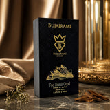 Soghaat Bujairami Too Damn Good 100ml Extrait de Parfum in a black box with gold Sydney Opera House branding.
