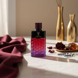 Soghaat Candy Crush Eau de Parfum for women, a sweet musk fragrance with red fruits, citrus, caramel, floral notes, and vanilla.