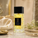 Soghaat Chubby 100ml Extrait de Parfum, a unisex fragrance with citrus, aquatic, and woody notes in a clear glass bottle with a black cap.