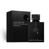 Soghaat Club De Nuit Intense Man 105ml Eau de Toilette for men, black bottle with silver accents and matching box.