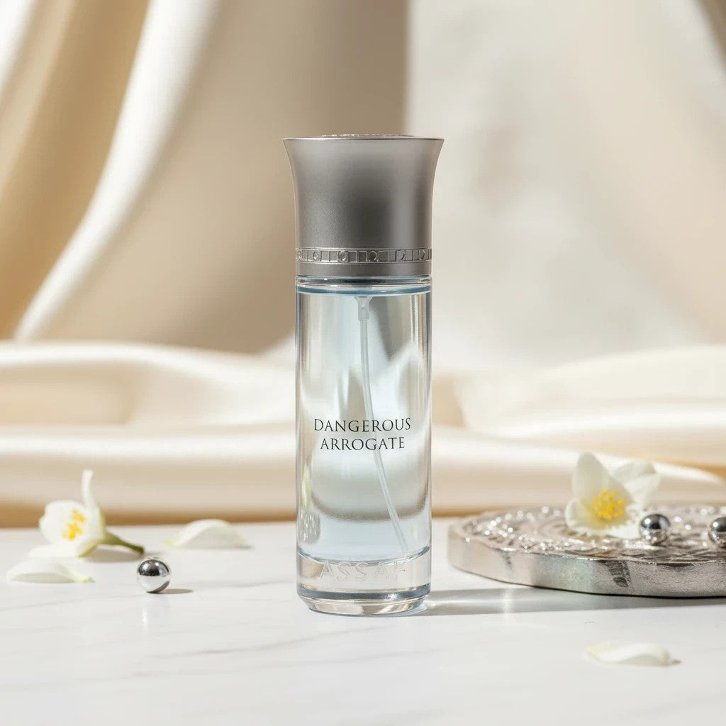 Assaf Dangerous Arrogate Eau de Parfum 200ml, a fresh woody aromatic unisex fragrance with citrus and amber notes.