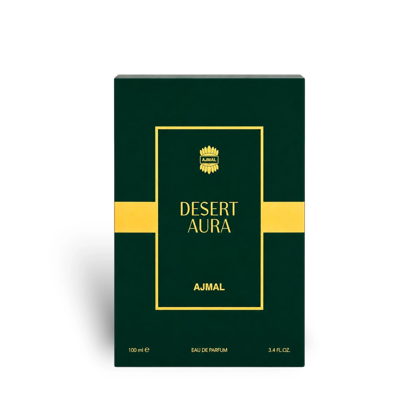 Soghaat Desert Aura Eau de Parfum 100ml bottle, fresh woody aromatic fragrance with citrus notes.