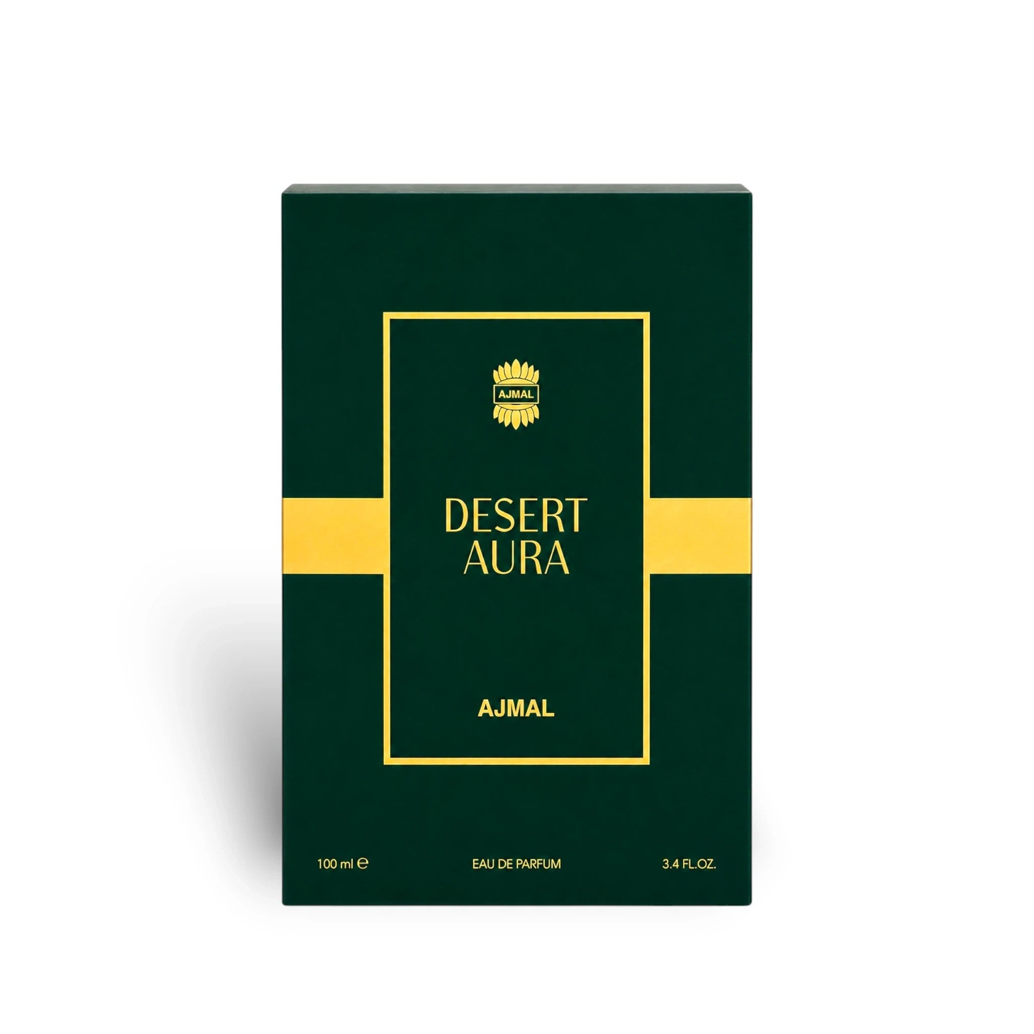 Soghaat Desert Aura Eau de Parfum 100ml bottle, fresh woody aromatic fragrance with citrus notes.
