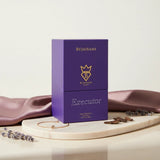 Soghaat Executor 100ml Extrait de Parfum for men in a purple box with gold lettering. Fresh woody aromatic notes.