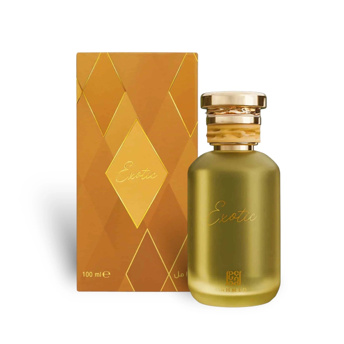 Soghaat Exotic 100ml Eau de Parfum in a matte green bottle with gold accents. Features a fresh woody aromatic scent.
