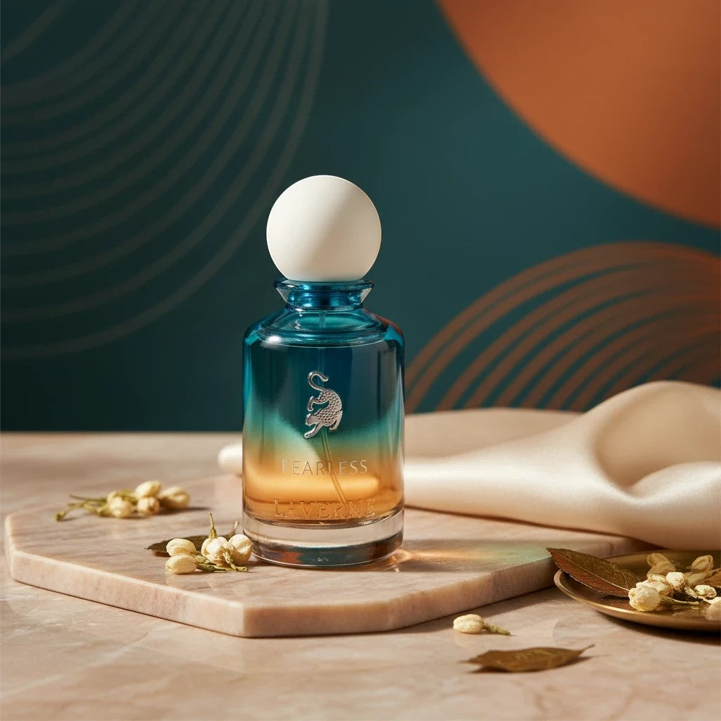 Soghaat Fearless 100ml Eau de Parfum for unisex, fresh woody aromatic fragrance with citrus and amber notes.